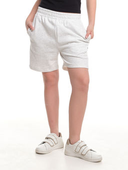 Шорты для спорта для девочки 22-7678 св.серый меланж