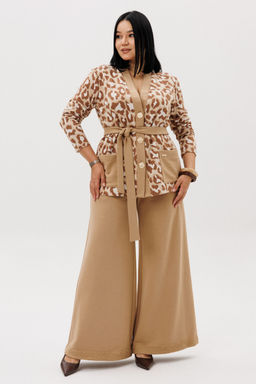 Костюм Anastasia 1292 бежевый (анималистический принт) фото 9