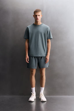 CAMISETA  ENTRENAMIENTO CONFORT / Azul / Acero