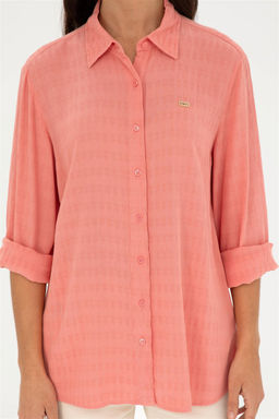 U. S. Polo Assn / Женская рубашка с длинным рукавом цвета граната - U.s. polo assn фото 6