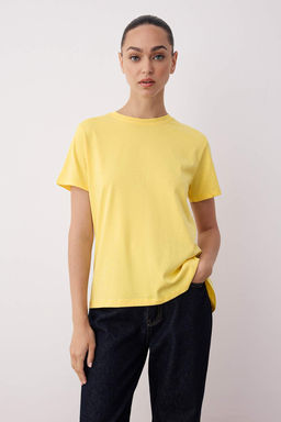 Siyah-Beyaz %100 Pamuk Arkas? Uzun Orme T-Shirt TWOAW26TS00008 - Trendyolmilla фото 5