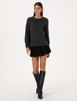 Antrasit Comfort Fit Y_n Kar___ml_ Kazak - Pierre cardin фото 4