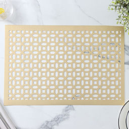 Цена за 12 шт. Салфетка сервировочная на стол Грани, 4530 см, цвет золотой - Simaland фото 4