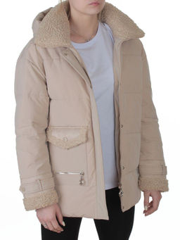 23210 BEIGE Куртка зимняя женская (150 гр. био-пух)