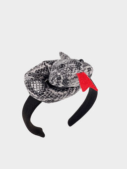 Карнавальный набор Змея, 3 предмета: ободок, хвост, бант, серый - Simaland фото 4