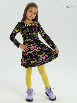 Платье Эля неоновые мишки - Sovalina фото 8