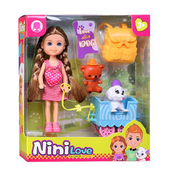 Кукла с аксессуарами "Ника и питомцы" в коробке