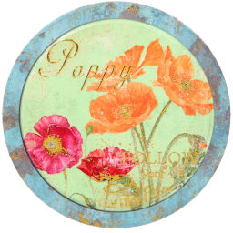 Подставка керамическая 18 см "Маки"