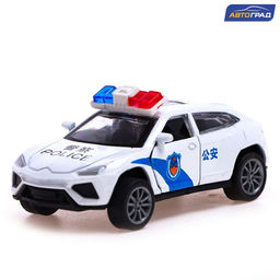 Машина металлическая Полиция, 1:48, инерция, открываются двери, МИКС