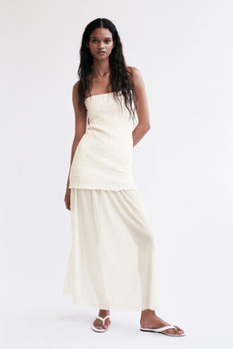 Vestido bandeau en tejido dual - H&m фото 7