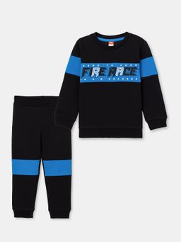 CRB wear/CSKB 90079-22-301 Комплект для мальчика (джемпер, брюки), черный/Ex.Cherubino