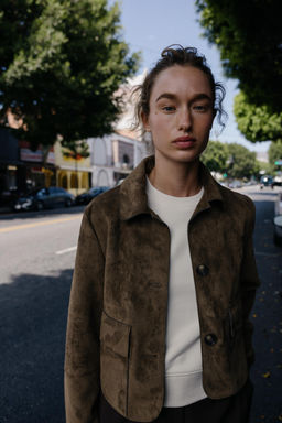 FAUX SUEDE CROPPED JACKET - Zara фото 11