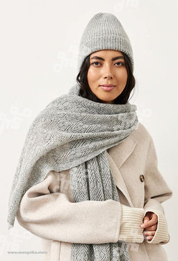 Палантин из 100% монгольской шерсти (арт. 05138-1) - Тод оймс ххк фото 7