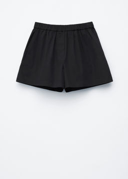 Pantalones cortos de algod?n de cintura alta