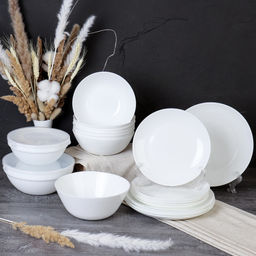 Столовый набор 21 предмет с салатниками Дэй белый / 19/FLYGP8575672 (WHITE) - ГалеонТрейд фото 2