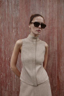 SLEEVELESS HIGH NECK TOP - Zara фото 2