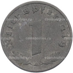 Монета 1 рейхспфенниг 1944 года A Германия