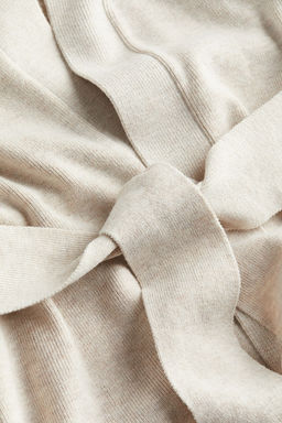 Cardigan de punto fino con cinturon de anudar - H&m фото 6