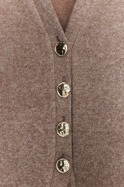 CHAQUETA SOFT BOTONES / Mocha - Zara фото 7