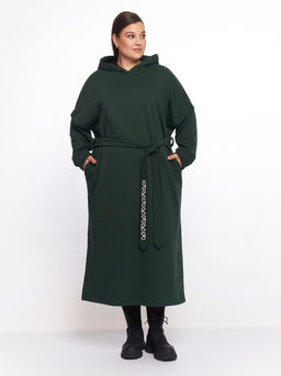 Платье с капюшоном PP83502GRN45