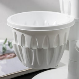 Кашпо многоярусное Plast-Avenue «Каскад», 3 шт., 700 мл, пластик, белое