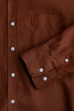 Camisa oversize de lino - H&m фото 2
