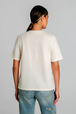 Арт. 31165 Футболка женская  44-52 (5 шт) Цвет:светло-молочныйй