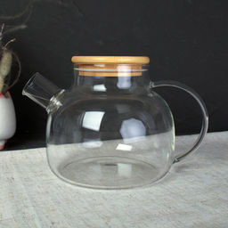 Чайник заварочный 1100 мл / G125-21 /уп 48/ крышка бамбуковая - Галеонтрейд фото 5