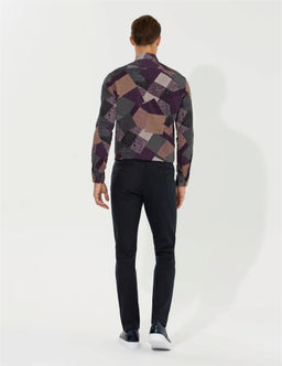 Kahverengi Slim Fit Kanvas Pantolon