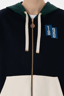 Kad_n Lacivert Sweatshirt Sepette S_rpriz _ndirim - U.s. polo assn фото 6