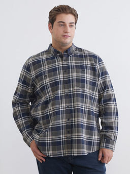 Regular Fit Uzun Kollu Ekose Erkek G?mlek