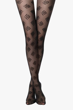 Колготки фантазийные CONTE INGRID Колготки с геометрическим рисунком nero - Conte elegant фото 3