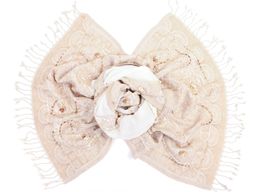 Палантин с вышивкой (шерсть вареная) в ассортименте №Тк903/17