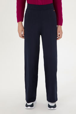 KadДn Lacivert Loose Fit Triko Pantolon