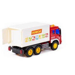 Сити, автомобиль-фургон инерционный (со светом и звуком) (красно-белый) (в коробке) - Полесье фото 5