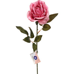 Цена за 2 шт. Искусственные цветы "FLOWERS MAGIC" 53см Роза розовая