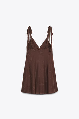 SHORT EMBROIDERED DRESS - Zara фото 6