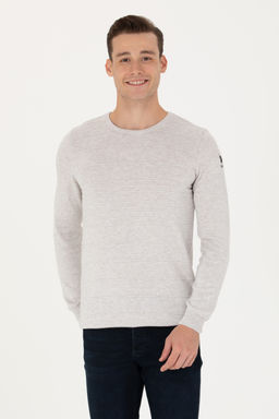 U. S. Polo Assn / Мужской свитер из каменного меланжа - U.s. polo assn фото 15