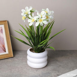 Цветочная композиция Цветы 31 см / KL-01 /уп 144/