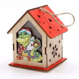 Декор с подсветкой «Сказочный дом», 6.5×6.5×8.5 см