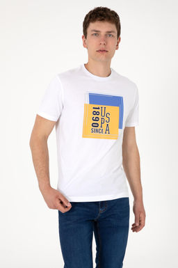 Erkek Regular Fit Bisiklet Yaka Beyaz Ti__rt Sepette S_rpriz _ndirim