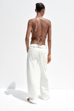TRF SLOUCHY BELT LOOP MID-WAIST JEANS - Zara фото 5