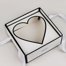 Коробка для цветов с фигурным вкладышем и пластиковой крышкой Present, 23.5 х 23.5 х 15 см