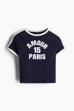 Camiseta corta con estampado
