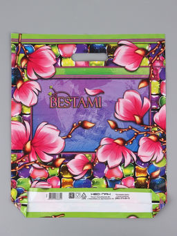 Цена за 25 шт. Пакет "Сакура , полиэтиленовый с вырубной ручкой 38х45 см, 60 мкм