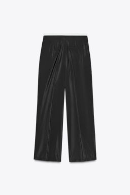 WIDE-LEG TROUSERS WITH DOUBLE WAIST - Zara фото 2