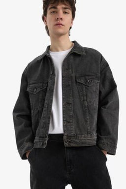 Oversize Genis Kal?p Jean Ceket