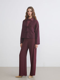 V Yaka Oversize M?slin Kad?n Kimono