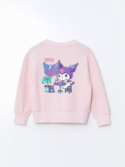 Bisiklet Yaka Kuromi Bask?l? K?z ?ocuk Sweatshirt