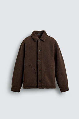 FAUX SHEARLING OVERSHIRT - Zara фото 7